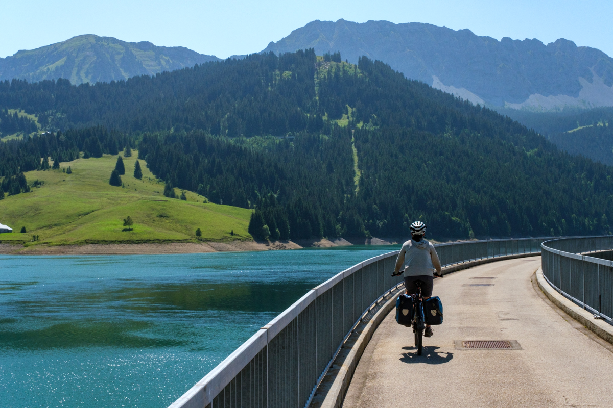 bicycle touring swiss alps