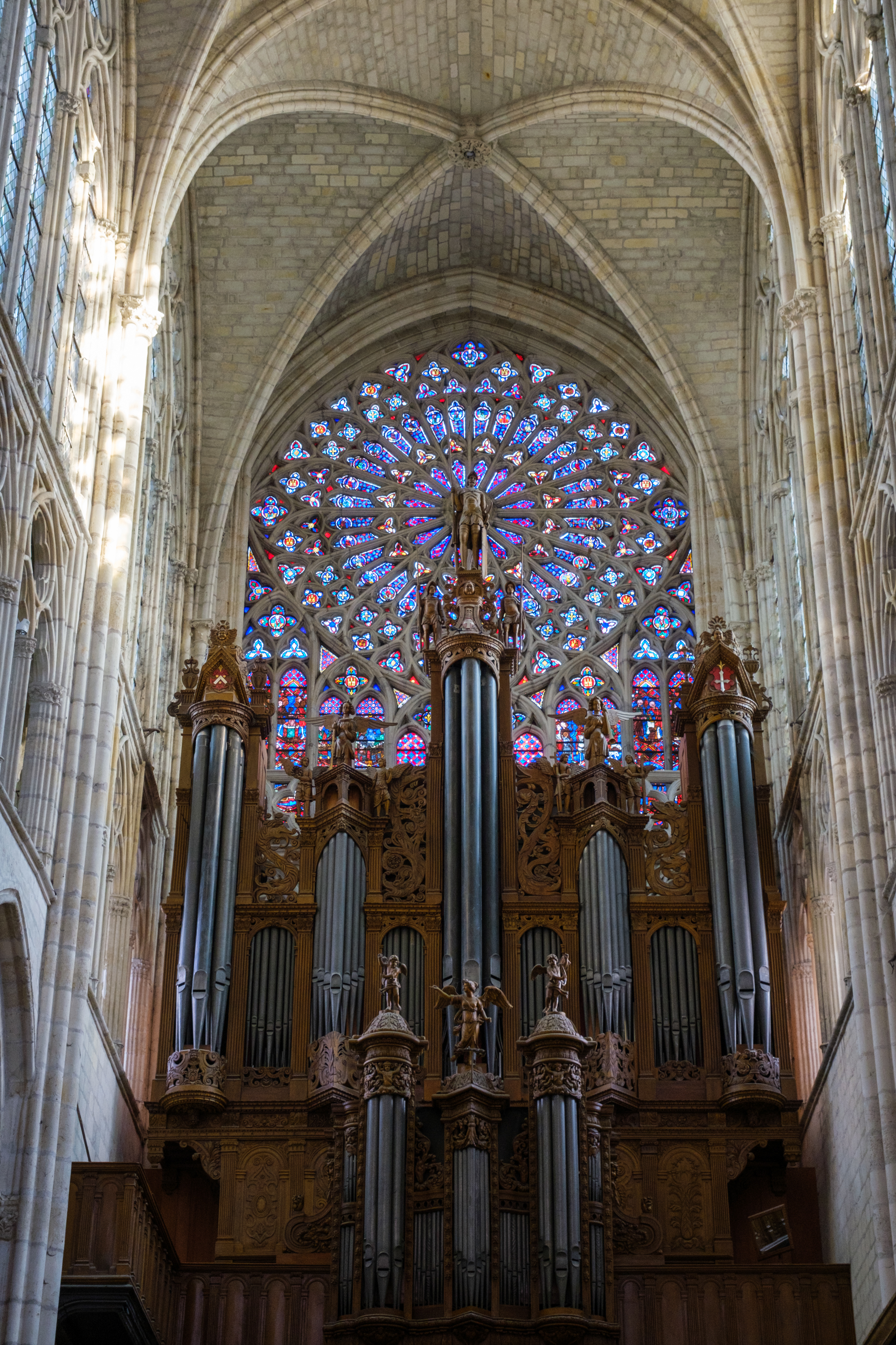 stained glass in the tours cathedral