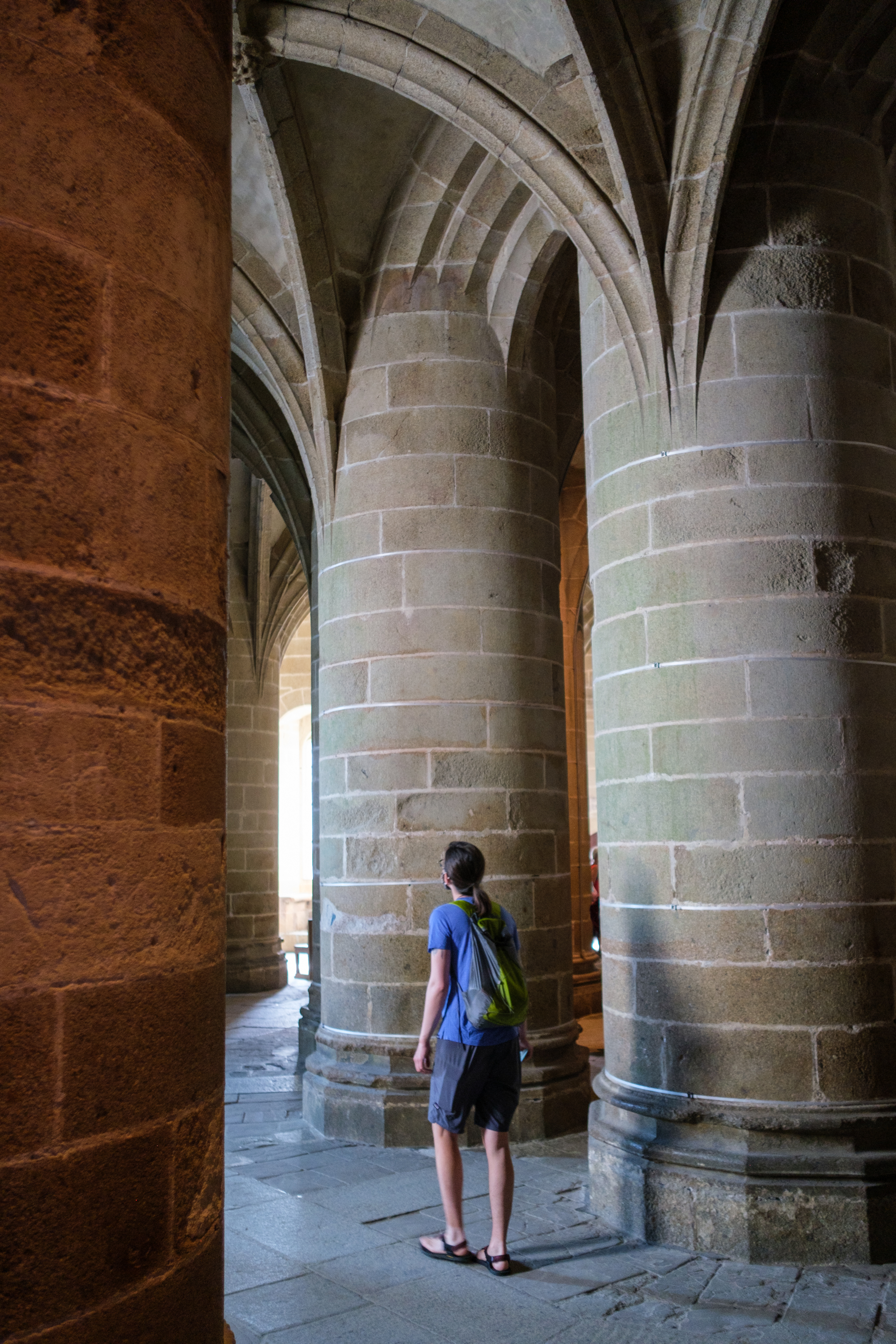 crypt in mont saint michel abbey