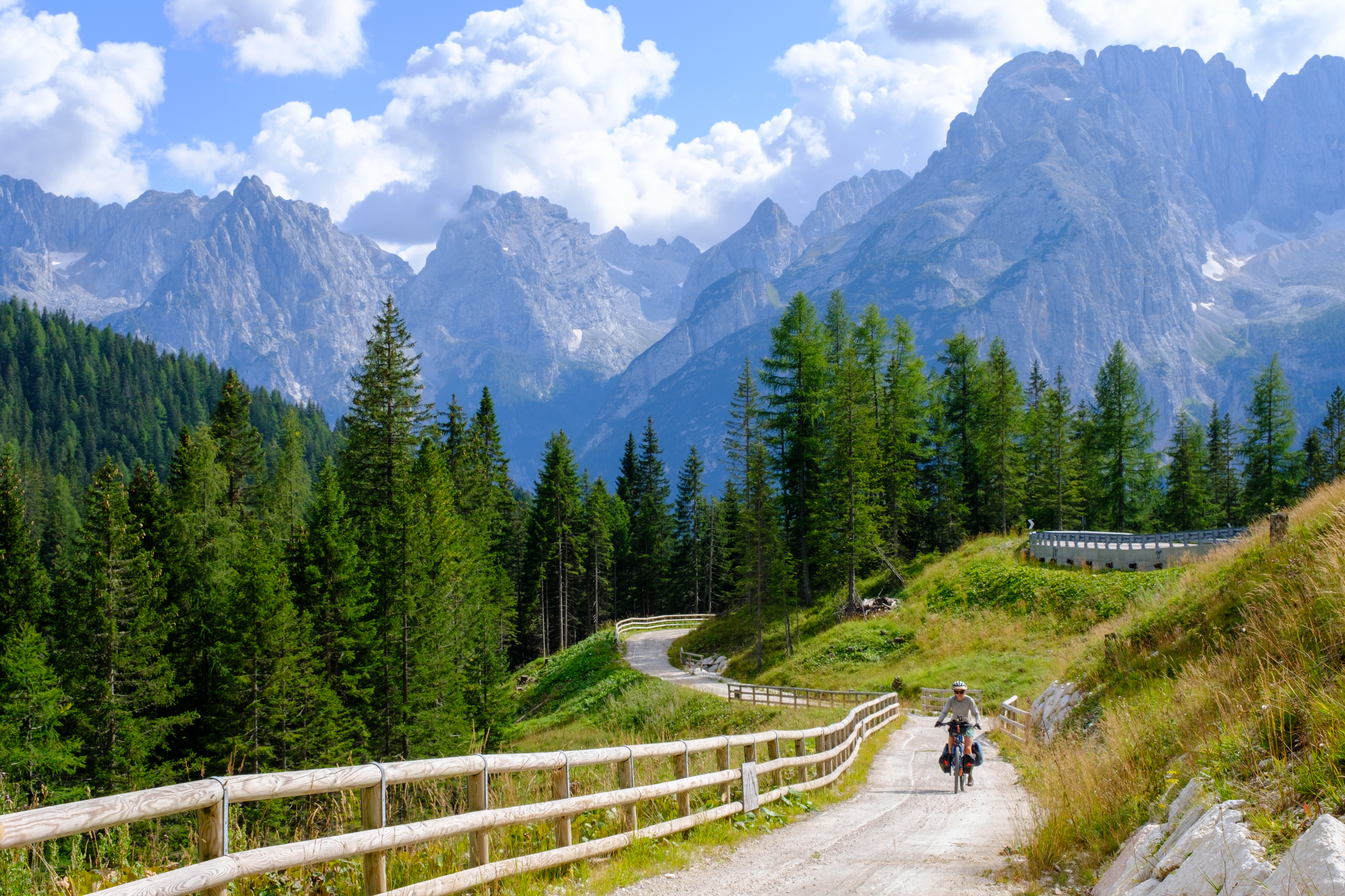 bicycle touring the dolomites