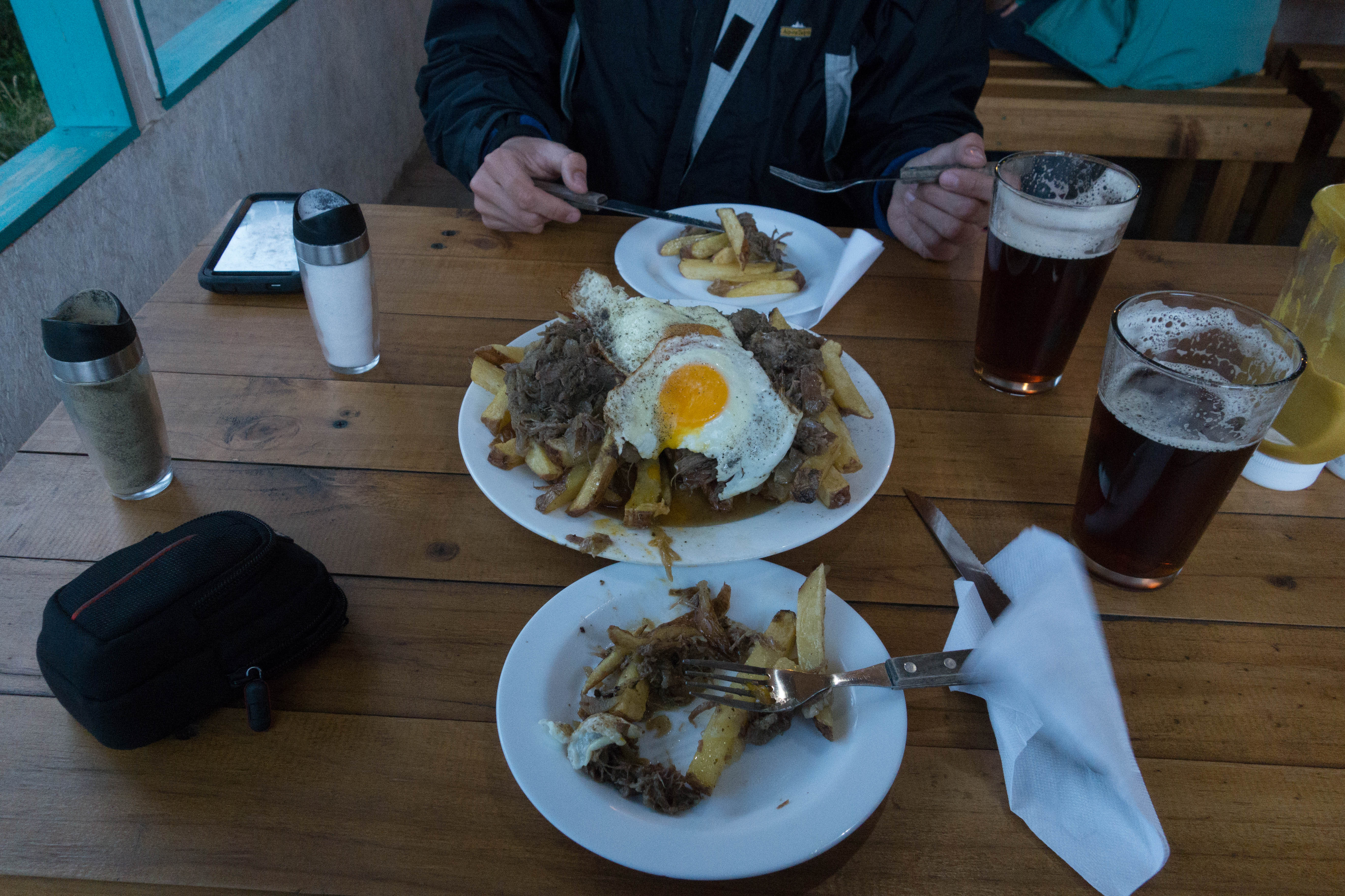 steak and eggs in chile
