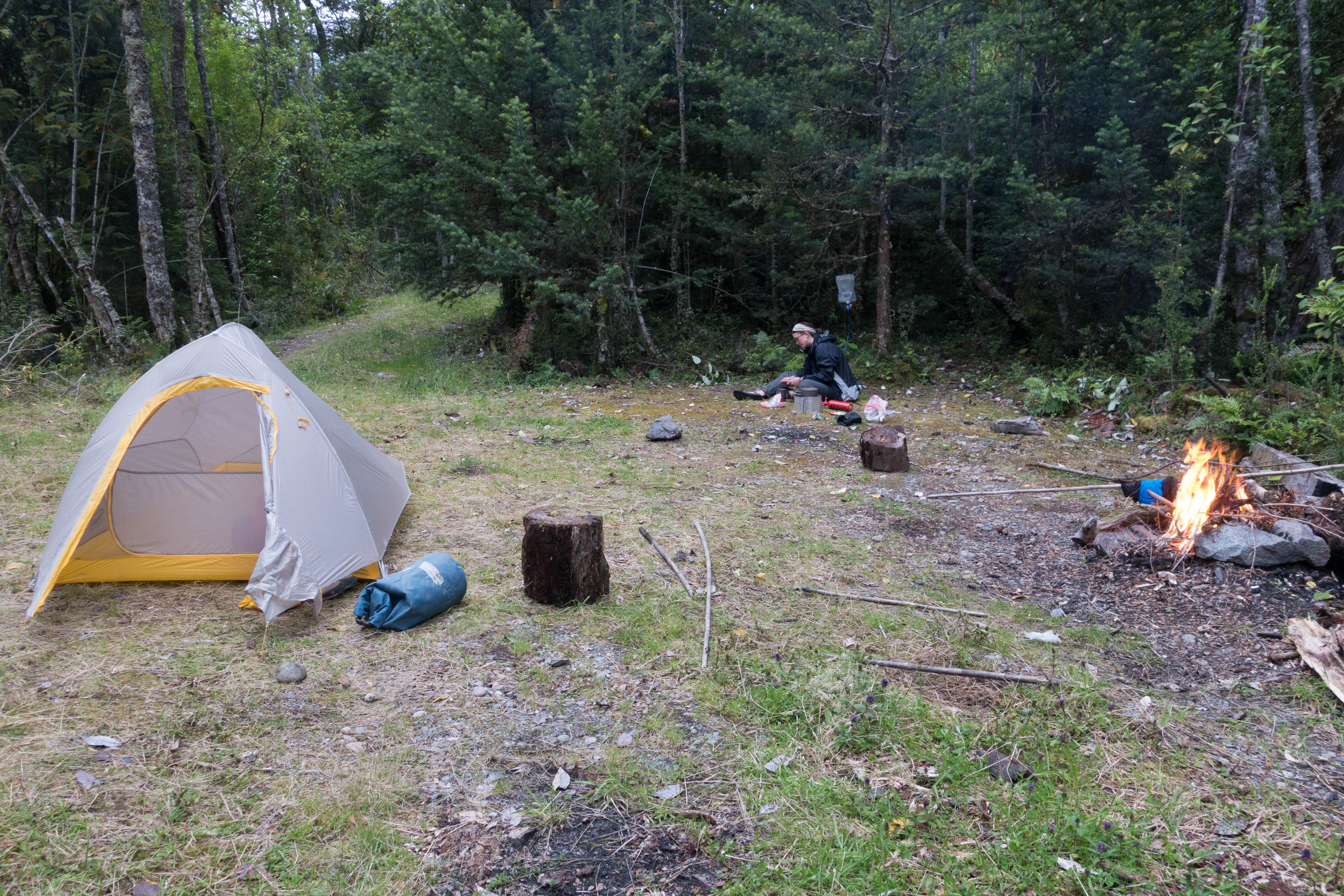 wild camping on the carretera austral