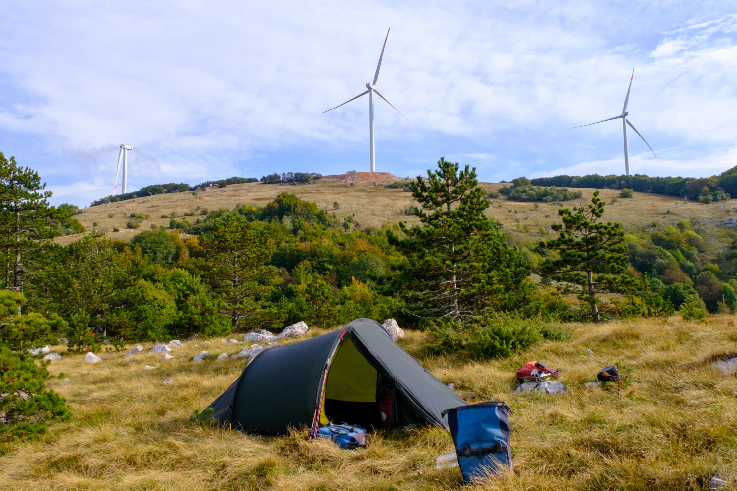 wild camping in croatia