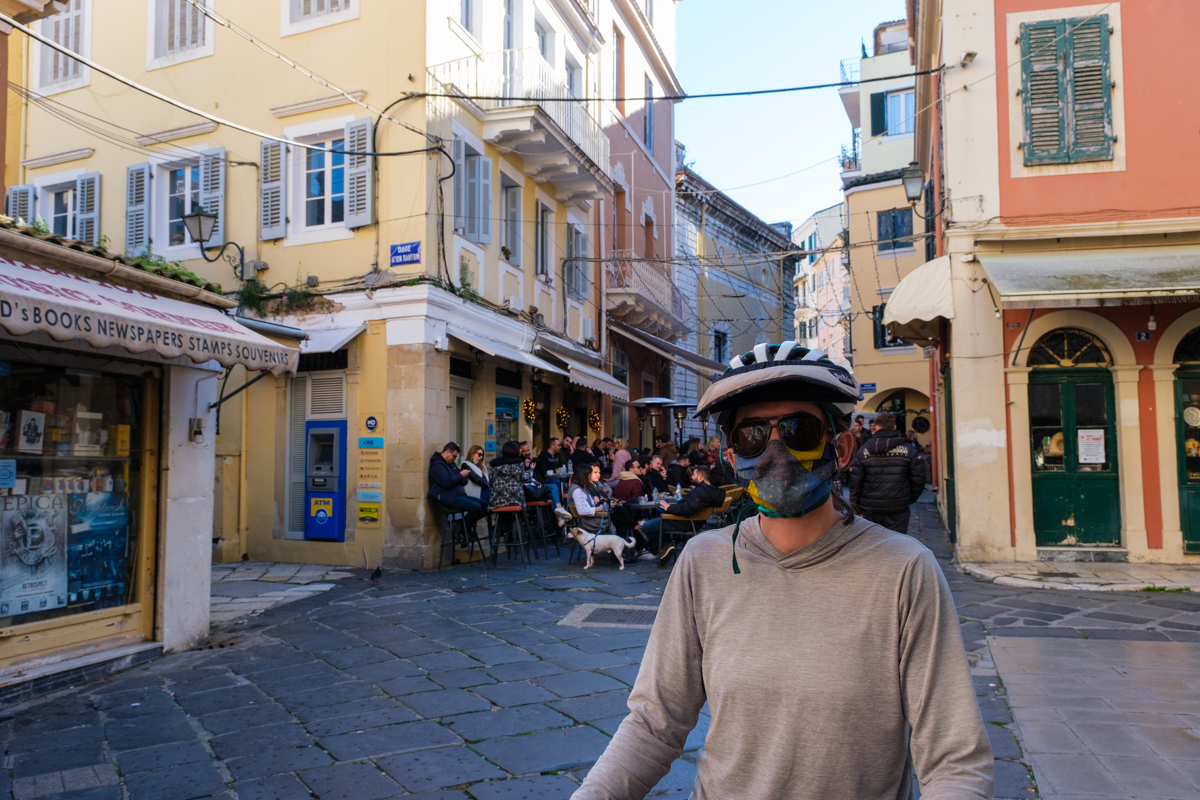 bicycle touring corfu