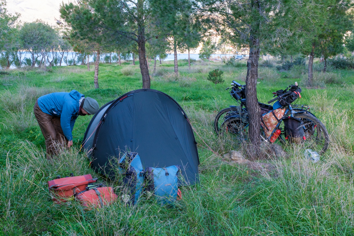wild camping greece