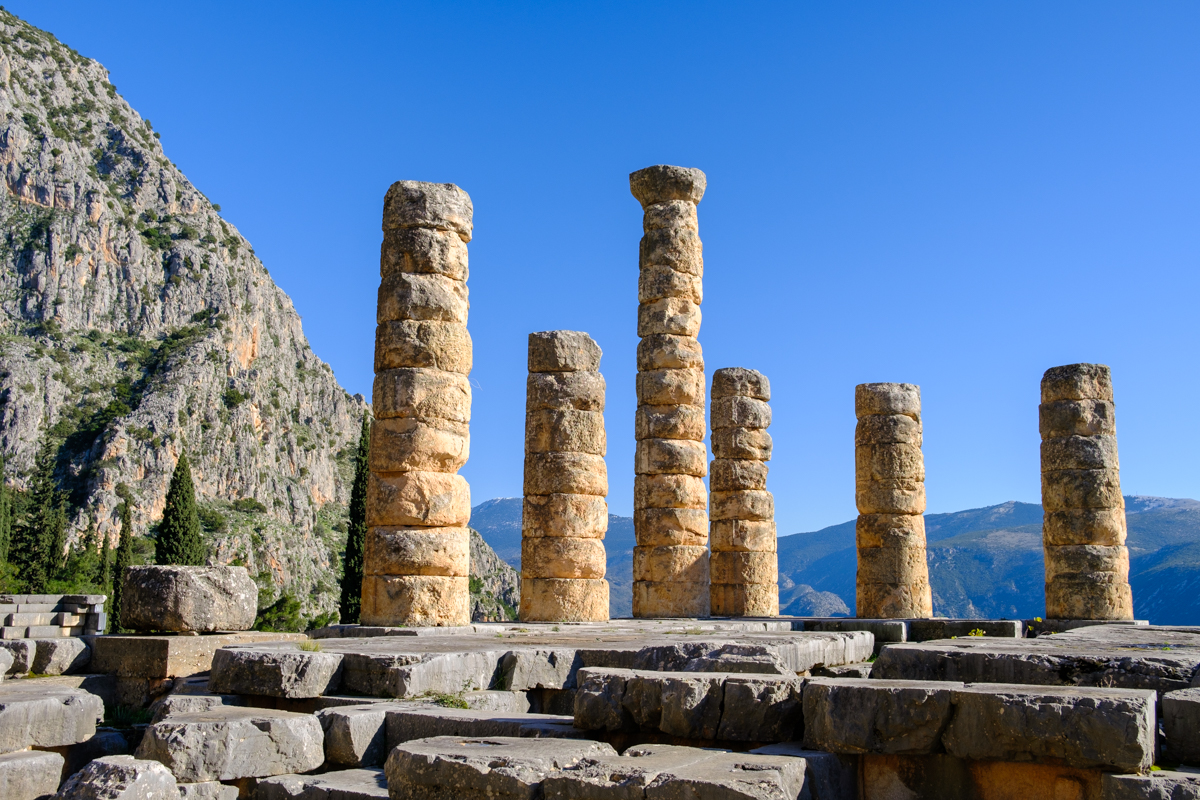 Temple of Apollo at Delphi greece
