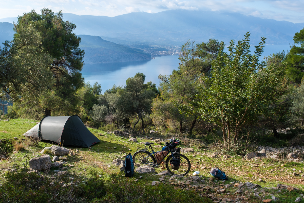 wild camping greece
