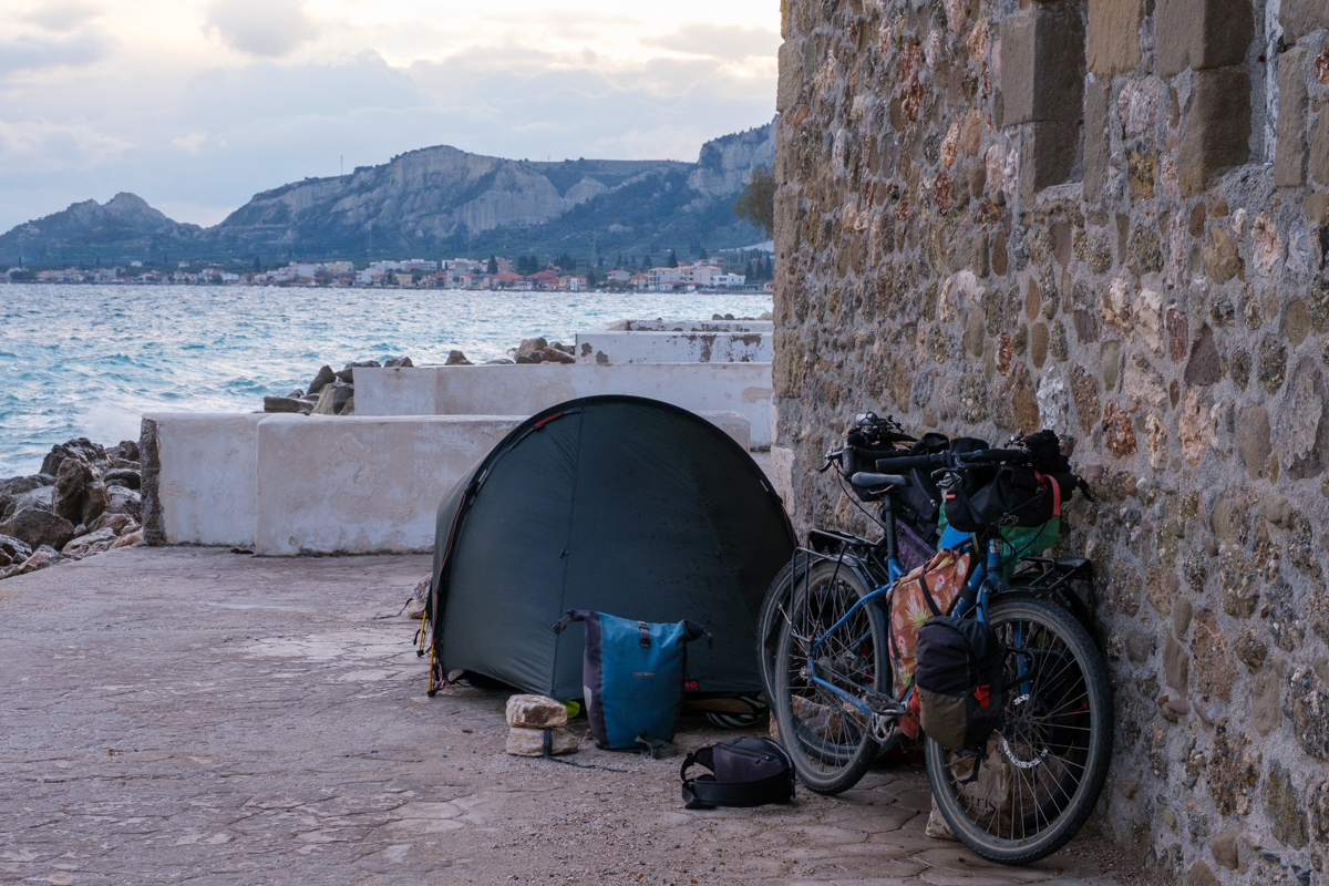 wild camping greece