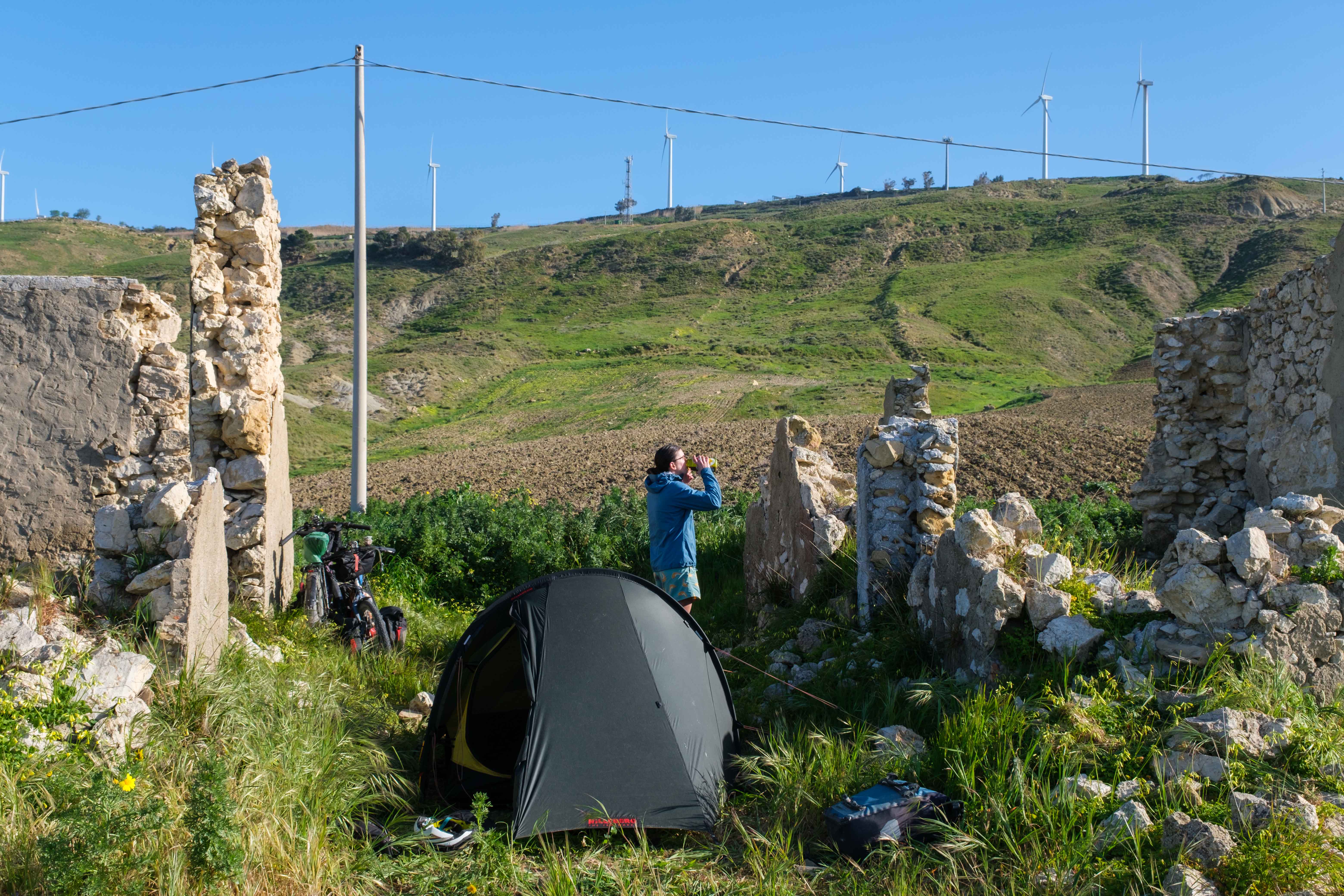 wild camping sicily