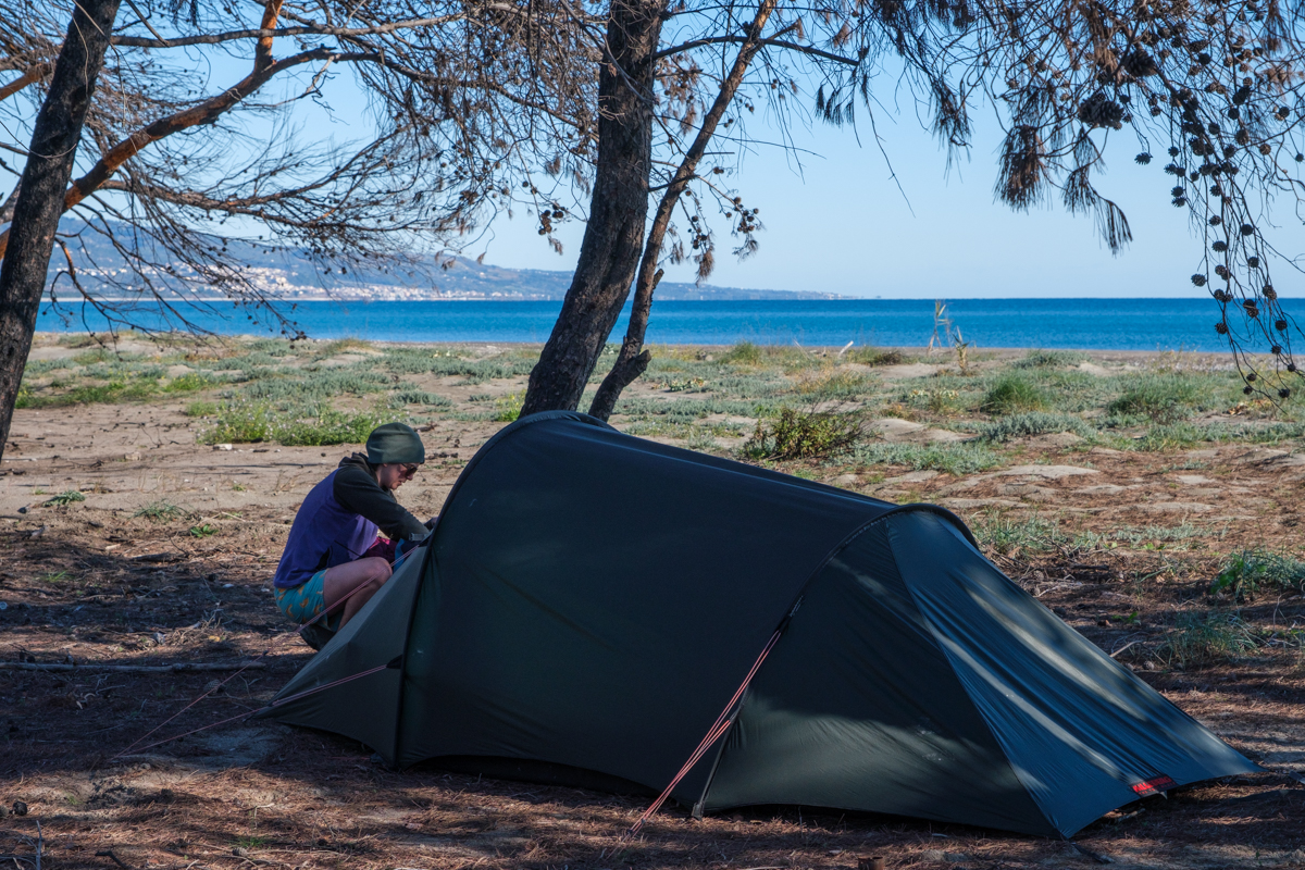 wild camping southern italy