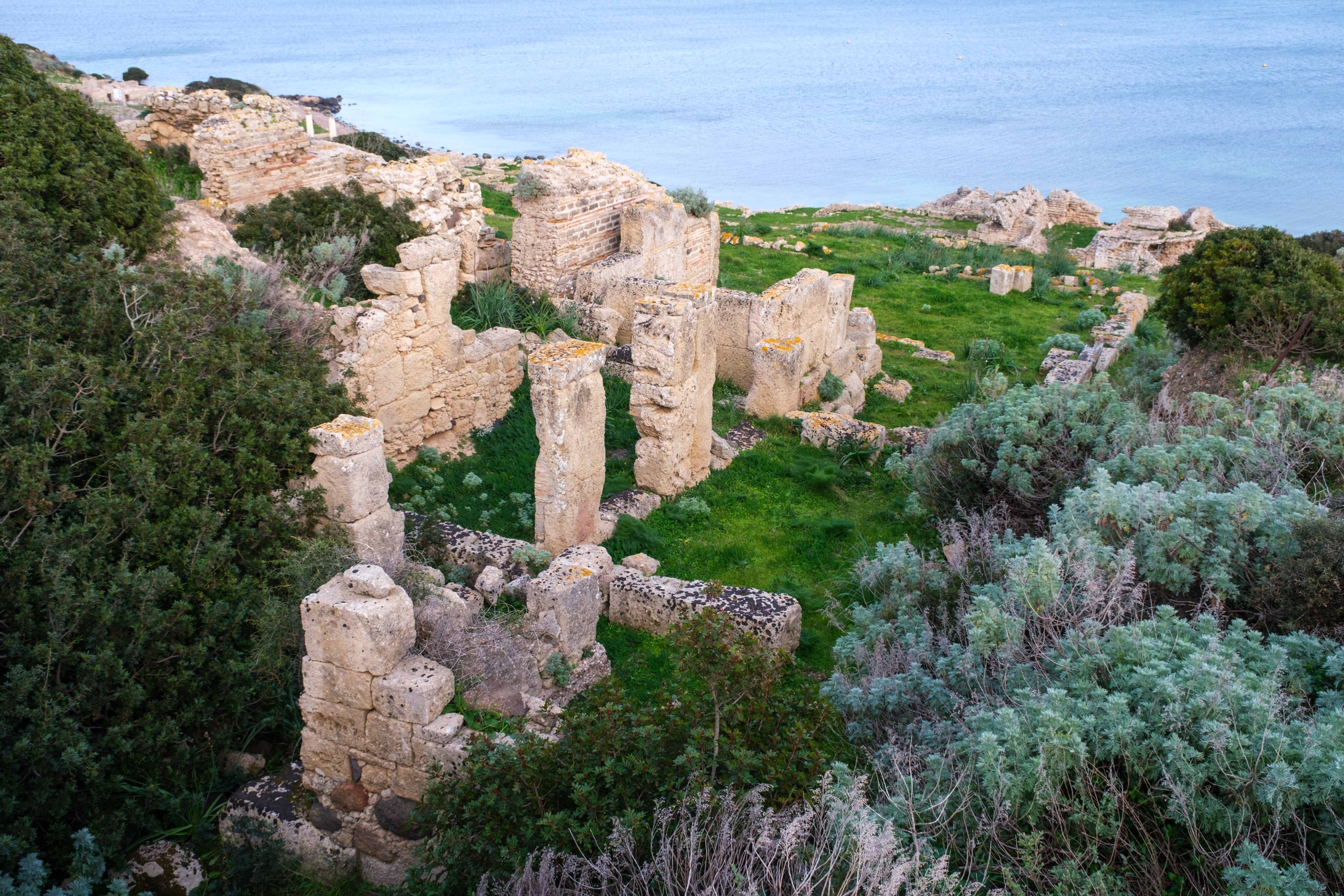 roman ruins in tharros