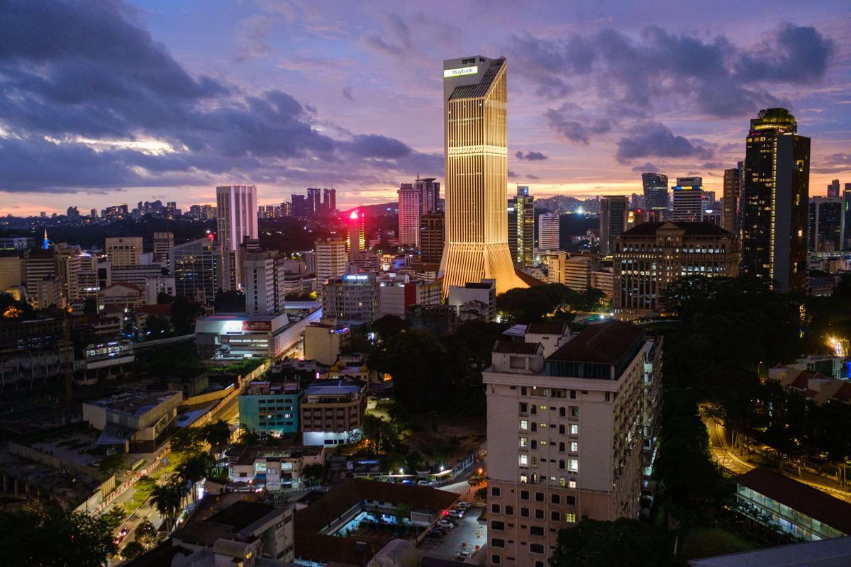 kuala lumpur sunset