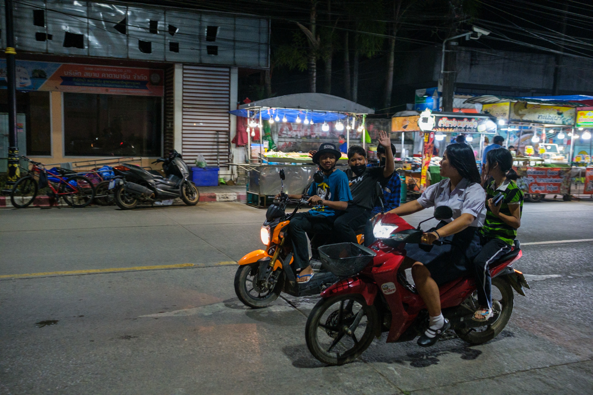 food street in chumphon