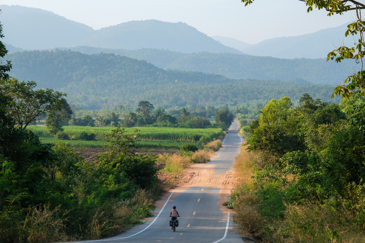 bicycle touring central thailand